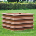 High Quanlity Wood Plastic Composite / WPC Цветочная коробка 500 * 500 * 450